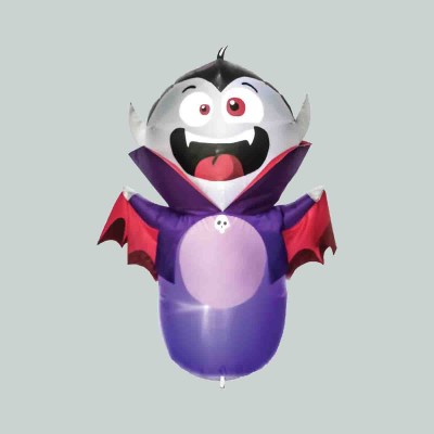 Chauve-souris vampire gonflable avec 4 lumières LED blanches de 1.2m de haut