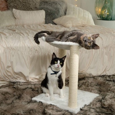 Cat Tree 1.5cm Chipboard 320h Rabbit Faux Fur 0.3cm Dia