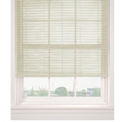 Horizontal Cordless PVC Mini Blinds | Ivory