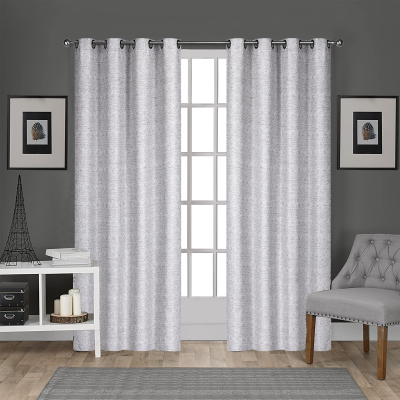 Juliet - 2pk Grommet Panel 52x84 Grey Abstract
