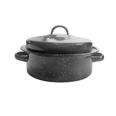 À la Cuisine - 10" Round Enamel Roaster with Lid
