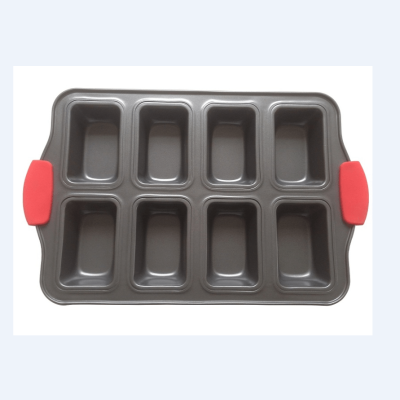 Non Stick 8cup Muffin Pan with Silicone Handles