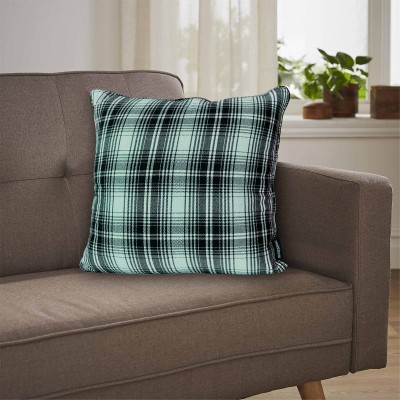 Kamala- Plaid Cushion 18x18 Black/white