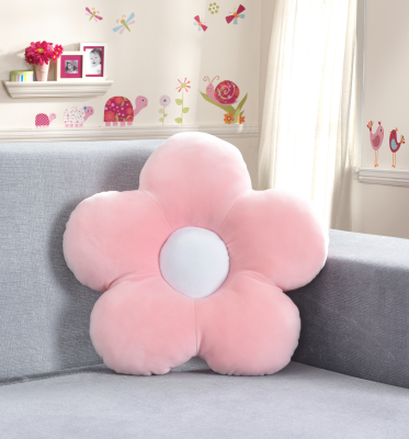 Kids Plush Cushion | Pink Flower