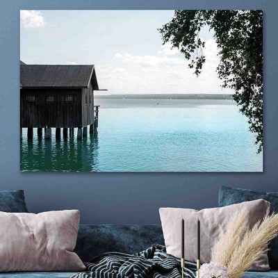 Toile Maison du lac