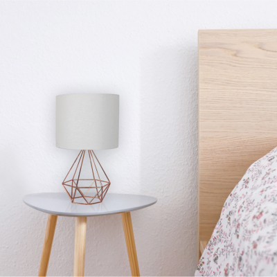 LAUREN TAYLOR | Lampe de table sur socle en métal cuivré