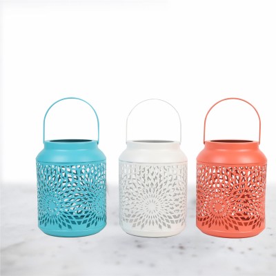 Metal Lantern Flower Cut