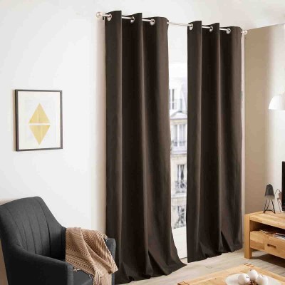 Lanika Foamback Microfiber Grommet Panel brown