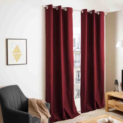 Lanika Foamback Microfiber Grommet Panel Red