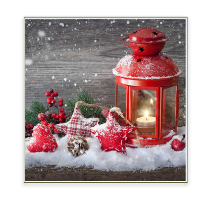 Xmas Canvas 45x45 Lantern Canvas