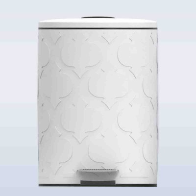 Corbeille à papier 5l avec lanterne gaufrée