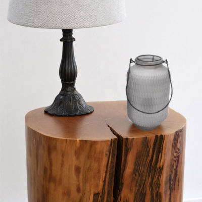 Glass Tealight Holder Hanging Round