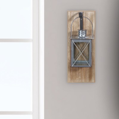 Lantern Wall Silver 36x15x18