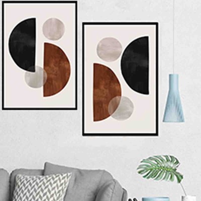 Lauren Taylor- 2PK papier  40x60 abstrait  art mural en stock