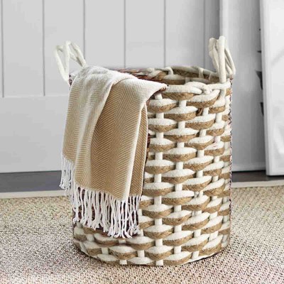 Lauren Taylor- Panier en corde tressée Rond Chunky 9" D x 8" H