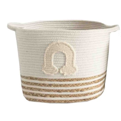 Lauren Taylor-Rope Basket with Arc Applique