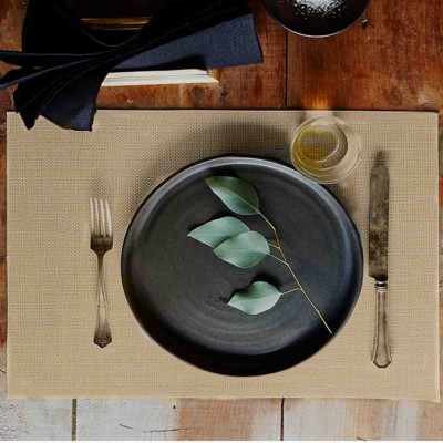 Lauren Taylor - 4 PK Textilene Basketweave Placemats