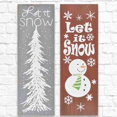 LAUREN TAYLOR - Art mural de Noël " Let it Snow "