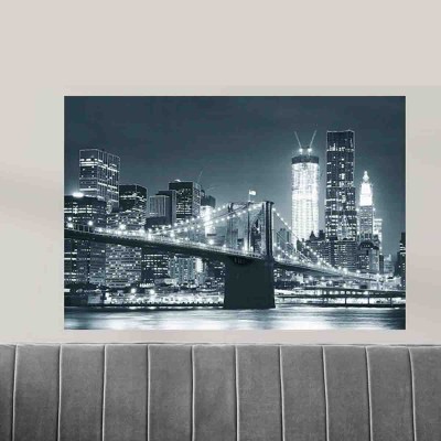 LAUREN TAYLOR - Toile vue de la ville 70X100X3CM