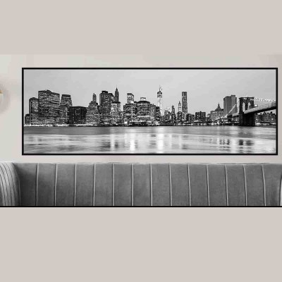 LAUREN TAYLOR - Toile vue de la ville 43X123X3.5cm