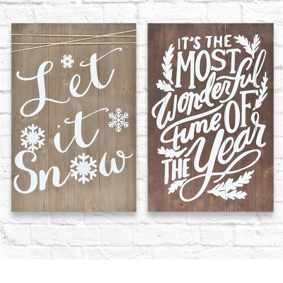 LAUREN TAYLOR - Art mural de Noël en bois