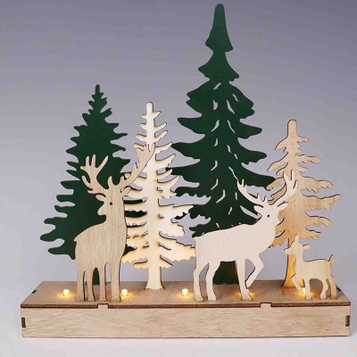 Lauren Taylor - Forêt et renne en bois
