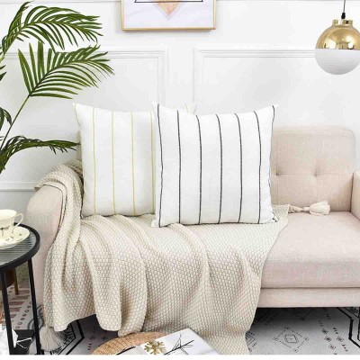 Lauren Taylor ALBA Striped Jacquard Cushion