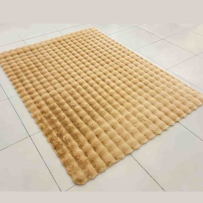 Lauren Taylor Home - Tapis gaufré en fourrure de lapin 5'x7