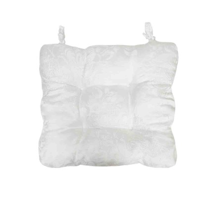 Chair Pad Pair White 17x17in 
