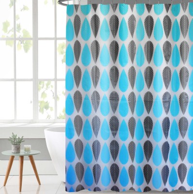 Feuilles turquoises - Ensemble de rideau de douche