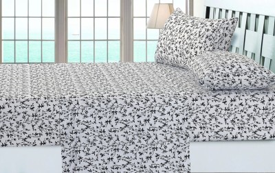Collection Lindam - Ens. de draps en microfibre | feuillage noir