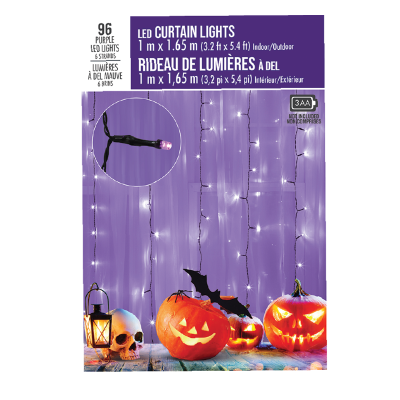 96l Led Curtain Light With 6 Strands