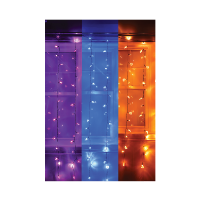 96 Curtain Light With Halloween Design Reflectors