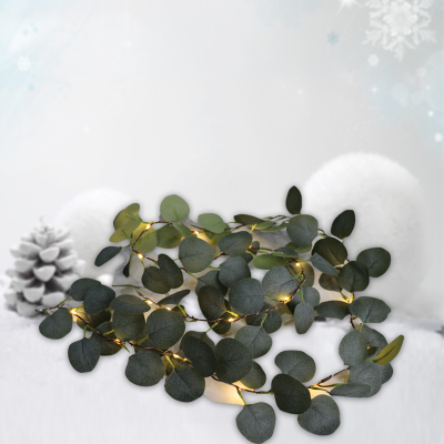 Green Leaf Rattan Led String 180cm