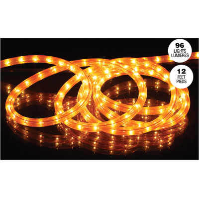 96 Led Rope Light Orange 3.66m