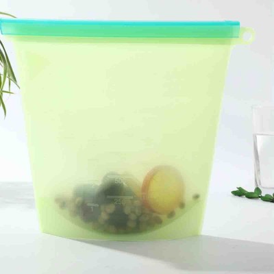 À La Cuisine - Sac alimentaire en silicone vert clair