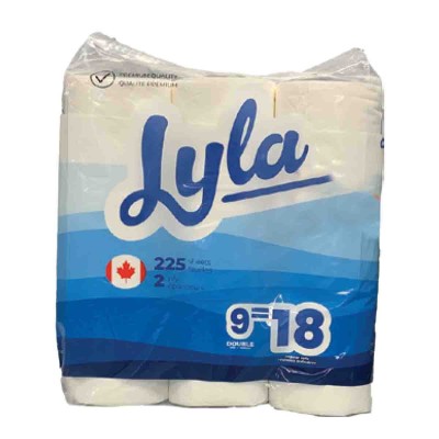 Lyla 9 Double Roll Toilet Paper
