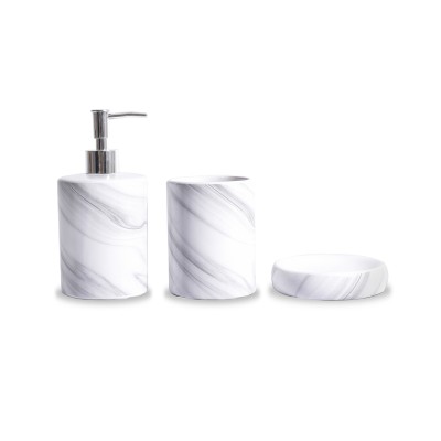 Elonar - Marble 3 Pcs Ceramic
