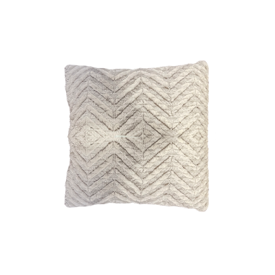 Marius - Coussin en polaire sherpa | 20 x 20" Gris