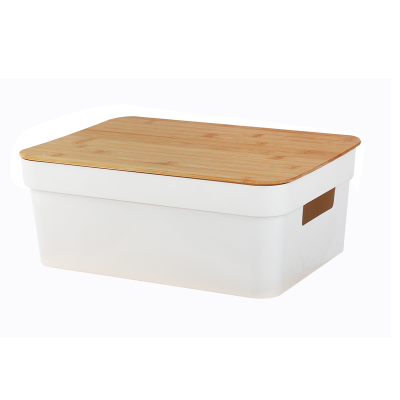 Medium Storage Box with Bamboo Lid | 14 x 10 x 5.5" 