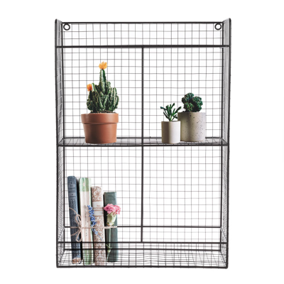 Metal Shelf Basket Gold