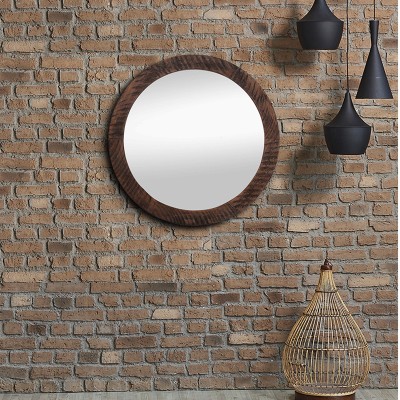 Mirror 60 x 60 Round Wood Textured