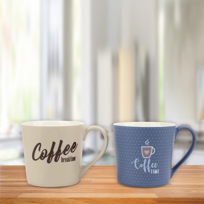 New Bone Mug 14oz Coffee Time Decals