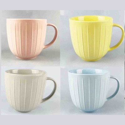 Set de 4 mugs en grès émaillé