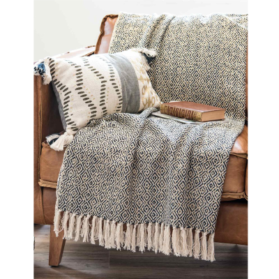 Murano Cotton Throws With Fringe