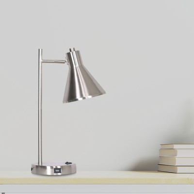 Lampe de table Nickel USB