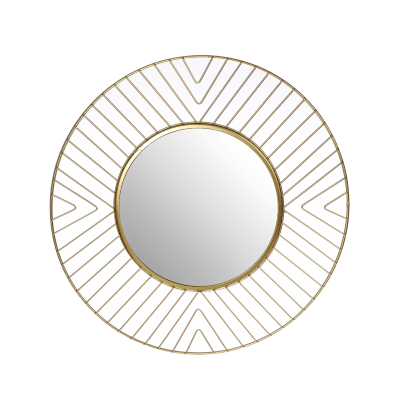 Gold Geo Mirror | 45 cm Diameter