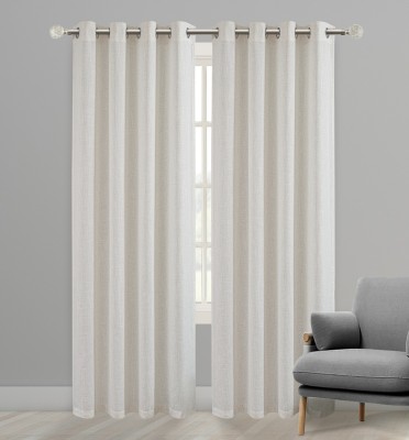 2pk Panels 52x84 Faux Linen Oatmeal