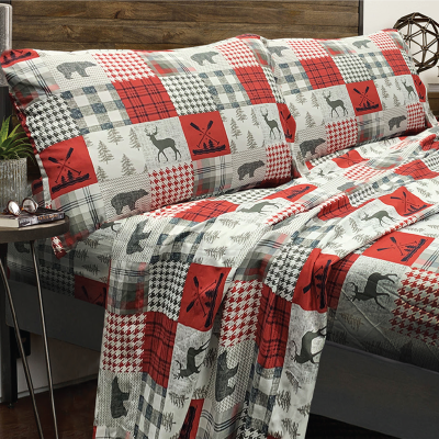 Calen Patchwork | Ensemble de draps en microfibre
