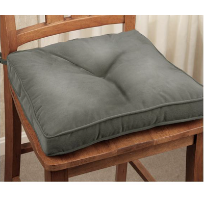 Coussin de chaise en faux daim texturé